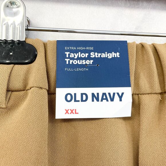 Old Navy Taylor Straight Trouser Womens XXLarge Minimalist Neutral Clean Girl - Picture 9 of 14